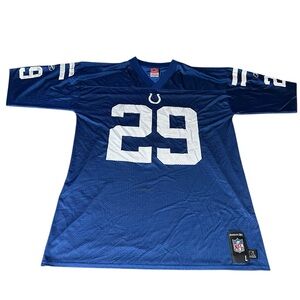 Reebok Men Indianapolis Colts Joseph Adai Home Jersey‎ Sz Large